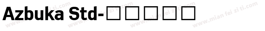 Azbuka Std字体转换